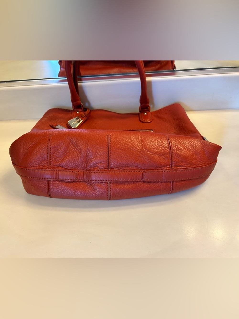 Cole Haan Burnt Orange Leather Tote 🍁🍊 - Picture 15 of 16